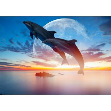 Lais Puzzle - Springende Delfine vor Mond - 1.000 Teile