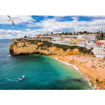 Lais Puzzle - Fischerdorf Carvoeiro mit schönem Strand, Algarve, Portugal - 500 & 1.000 Teile