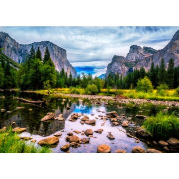 Lais Puzzle - Yosemite Valley View mit El Capitan, Cathedral Rock und The Merced River - 100, 200, 500 & 1.000 Teile