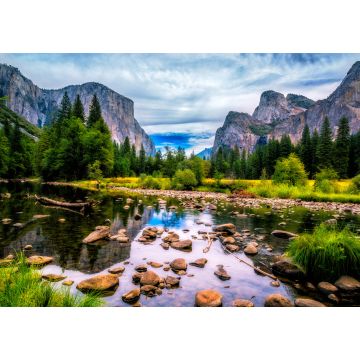 Lais Puzzle - Yosemite Valley View mit El Capitan, Cathedral Rock und The Merced River - 1.000 Teile
