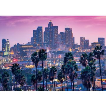 Lais Puzzle - Sonnenuntergang mit Palmen und Los Angeles - 100, 200, 500 & 1.000 Teile