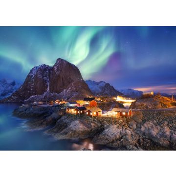 Lais Puzzle - Aurora borealis / Nordlicht auf den Lofoten, Norwegen - 100, 200, 500 & 1.000 Teile