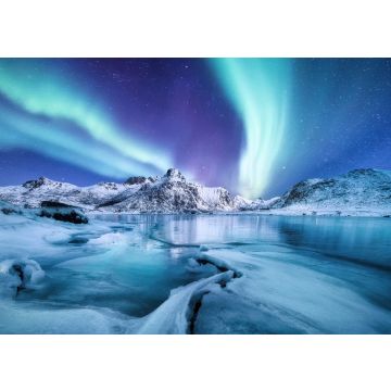 Lais Puzzle - Aurora borealis / Nordlicht auf den Lofoten, Norwegen - 500 & 1.000 Teile