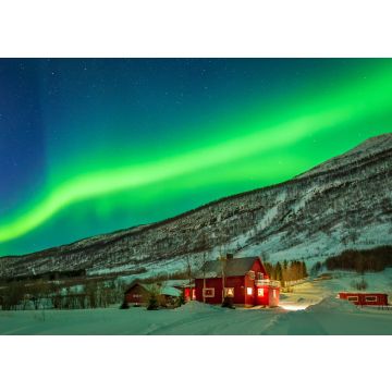 Lais Puzzle - Nordlicht über Dorf in Norwegen - 500 & 1.000 Teile