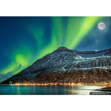 Lais Puzzle - Nordlicht über Seydisfjordur, Island - 100, 200, 500 & 1.000 Teile