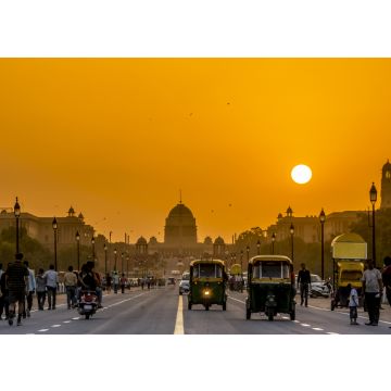 Lais Puzzle - Sonnenuntergang in der Nähe der Präsidentenresidenz, Rashtrapati Bhavan, Neu-Delhi, Indien. - 100, 200, 500 & 1.000 Teile
