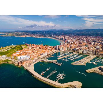 Lais Puzzle - Küste von Gijon mit Sandstrand - 1.000 Teile