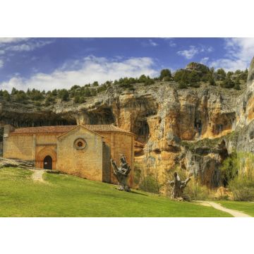 Lais Puzzle - Templerkirchen-Panorama in Flusswölfe Schlucht in Soria, Spanien - 500 & 1.000 Teile