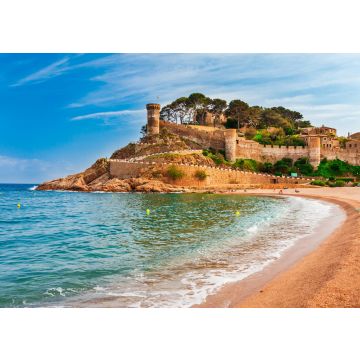 Lais Puzzle - Seelandschaft Badia Bucht in Tossa de Mar in Girona, Katalonien, Spanien. Alte mittelalterliche Burg mit schönem Sandstrand und klarem blauem Wasser - 500 & 1.000 Teile