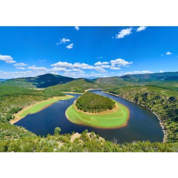 Lais Puzzle - Melero schlängelt sich vom Mirador de la Antigua, Riomalo de Abajo, Las Hurdes, Caceres, Extremadura, Spanien - 100, 200, 500 & 1.000 Teile