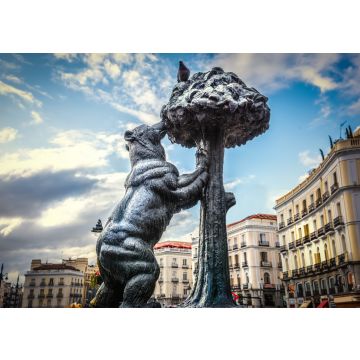Lais Puzzle - Bären- und Erdbeerbaumstatue in Puerta del Sol in Madrid - 100, 200, 500 & 1.000 Teile