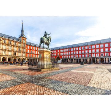 Lais Puzzle - Plaza Mayor mit Statue von König Philip III in Madrid, Spanien - 500 & 1.000 Teile