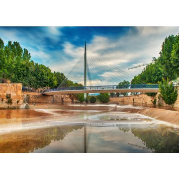 Lais Puzzle - Blick auf eine Hängebrücke über Fluss in Murcia - 100, 200, 500 & 1.000 Teile