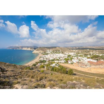 Lais Puzzle - Pueblos Blancos - Dorf Agua Amarga, vom Gipfel des Berges, im Naturpark Gata Cape, Almeria, Andalusien, Spanien - 100, 200, 500 & 1.000 Teile