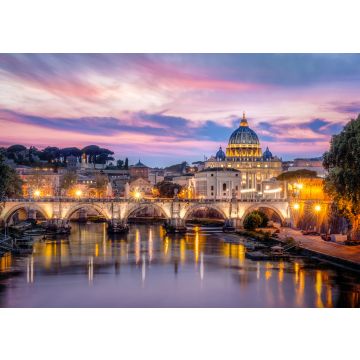 Lais Puzzle - Sonnenuntergang Aussicht Petersdom, Rom - 100, 200, 500 & 1.000 Teile