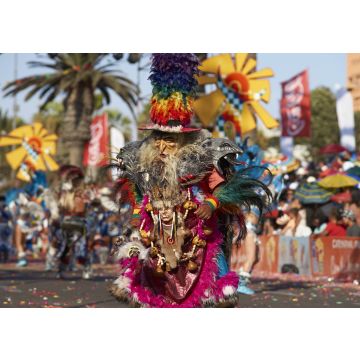 Lais Puzzle - Tobas-Tänzer in traditioneller Andenkostüm beim jährlichen Karneval Andino con la Fuerza del Sol in Arica, Chile. - 100, 200, 500 & 1.000 Teile