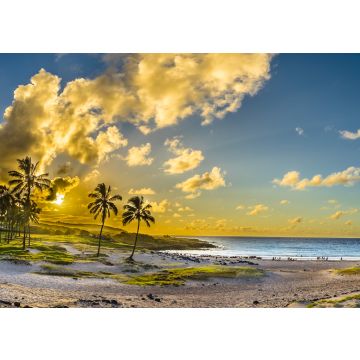 Lais Puzzle - Anakena Strand mit seinem Ahu Nau Nau Moais, einem der schönsten Orte auf der Osterinsel und seiner Rapa Nui Kultur - 100, 200, 500 & 1.000 Teile