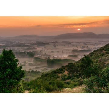 Lais Puzzle - Malerischer Sonnenaufgang im Frühling in Zentralchile - neblige Berge, Coltauco, O'Higgins-Region, Chile, Südamerika - 100, 200, 500 & 1.000 Teile