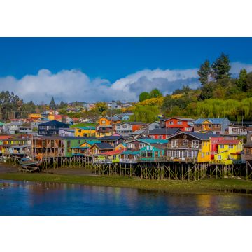 Lais Puzzle - Häuser auf Stelzen Palafitos in Castro, Chiloe Island, Patagonien - 100, 200, 500 & 1.000 Teile