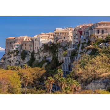 Lais Puzzle - Panorama der Kirche Santa Maria dell'Isola mit Tropea-Stadt in Kalabrien, Italien - 100, 200, 500 & 1.000 Teile