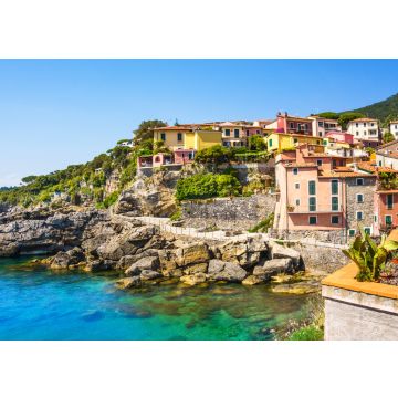 Lais Puzzle - Panoramablick auf schöne bunte Häuser des Tellaro-Dorfes, Lerici, La Spezia, Italien - 100, 200, 500 & 1.000 Teile