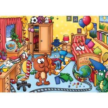 Lais Puzzle - Kinderzimmer mit vielen Gegenständen - Wimmelbild - 100, 200, 500 & 1.000 Teile