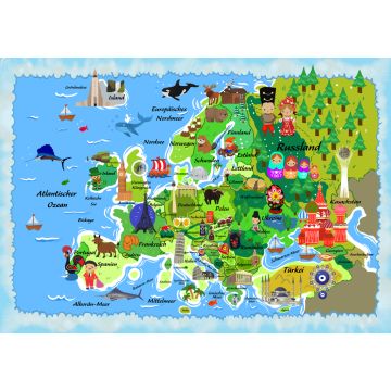 Lais Puzzle - Karte Europa in deutsch - 1.000 Teile