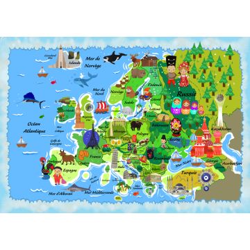 Lais Puzzle - Karte Europa in französisch - 1.000 Teile