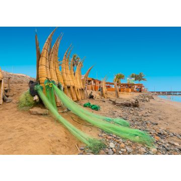 Lais Puzzle - Pimentstrand mit traditionellen Booten und Netzen, Chiclayo, Peru - 100, 200, 500 & 1.000 Teile