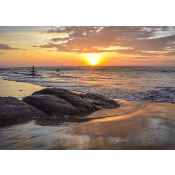 Lais Puzzle - Ein Fischer bei Sonnenuntergang am Playa las Pocitas, Mancora, Peru - 100, 200, 500 & 1.000 Teile