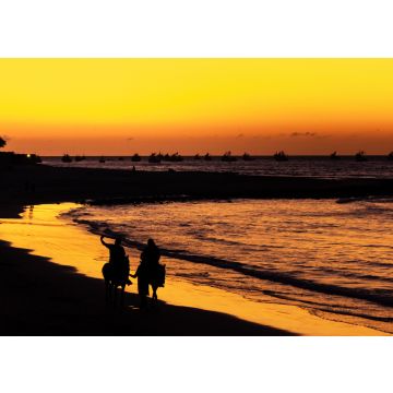Lais Puzzle - Menschen zu Pferd bei Sonnenuntergang am Strand von Máncora, Perú - 100, 200, 500 & 1.000 Teile