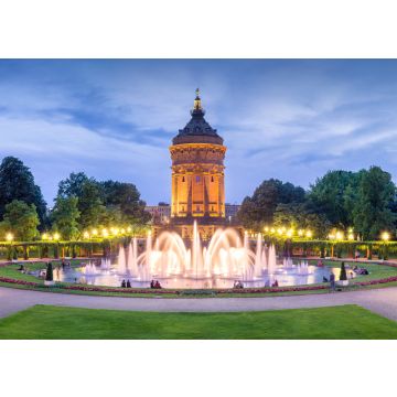 Lais Puzzle - Mannheim Rosengarten und Wasserturm bei Nacht - 100, 200, 500 & 1.000 Teile