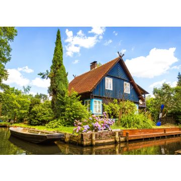 Lais Puzzle - Schönes altes Fachwerkhaus an einem Wasserkanal im Spreewald, Brandenburg, Deutschland - 100, 200, 500 & 1.000 Teile