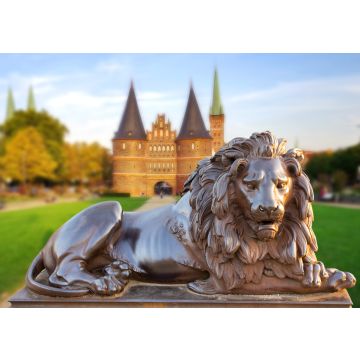 Lais Puzzle - Lübeck, Holstentor mit Löwe im Vordergrund - 100, 200, 500 & 1.000 Teile
