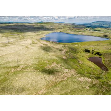Lais Puzzle - Luftaufnahme der Carno- und Garnlydan-Stauseen in der Nähe der Stadt Ebbw Vale in den Tälern von Südwales - 100, 200, 500 & 1.000 Teile