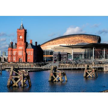Lais Puzzle - Gebäude Pierhead und Millenium Centre Cardiff Bay - 100, 200, 500 & 1.000 Teile