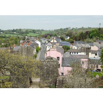 Lais Puzzle - Laugharne Stadtzentrum von oben, Carmarthenshire, Wales - 100, 200, 500 & 1.000 Teile