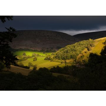Lais Puzzle - Ein Blick auf das Eglwyseg-Tal auf dem Weg vom Horseshoe Pass bei Llangollen, Nordwales - 100, 200, 500 & 1.000 Teile