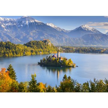 Lais Puzzle - Panoramablick auf den Bleder See vom Berg Osojnica, Slowenien - 100, 200, 500 & 1.000 Teile