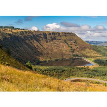 Lais Puzzle - Blick über Llyn Fawr und Craig y Llyn in Rhondda Cynon Taf, Mid Glamorgan, Wales, UK - 100, 200, 500 & 1.000 Teile