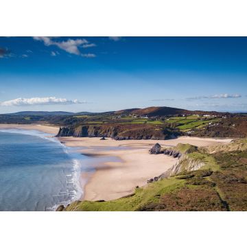 Lais Puzzle - Three Cliffs Bay Gower Halbinsel Wales Großbritannien Luftaufnahme - 100, 200, 500 & 1.000 Teile