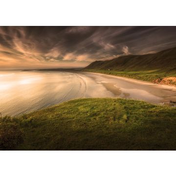 Lais Puzzle - Sonnenuntergang in der Rhossili-Bucht auf der Halbinsel Gower, Swansea, Südwales, Großbritannien - 100, 200, 500 & 1.000 Teile