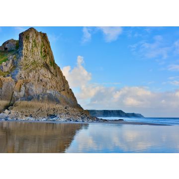 Lais Puzzle - The Great Tor und Three Cliffs Bay auf der Halbinsel Gower, Südwales, Vereinigtes Königreich - 100, 200, 500 & 1.000 Teile