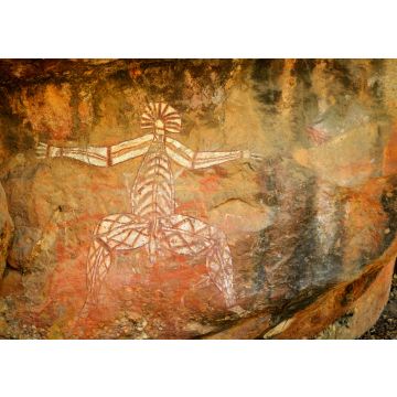 Lais Puzzle - Uralte Aborigine-Malerei von Menschenkunst auf riesigem Felsenstein im Kakadu Park, Northern Territory, Australien - 100, 200, 500 & 1.000 Teile