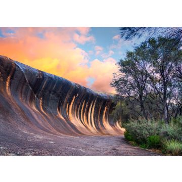 Lais Puzzle - Sonnenuntergang am Wave Rock in der Nähe der Stadt Hyden, im Südwesten von Western Australia, Australien - 100, 200, 500 & 1.000 Teile