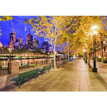 Lais Puzzle - Nachtansicht vor dem Fluss in der Stadt Melbourne, Australien - 100, 200, 500 & 1.000 Teile