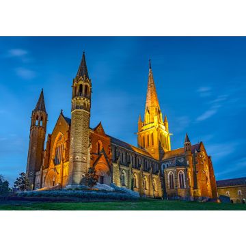 Lais Puzzle - Bendigo, Victoria, Australien - Sacred Heart Cathedral bei Nacht - 100, 200, 500 & 1.000 Teile