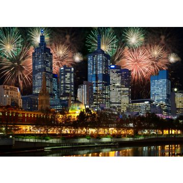 Lais Puzzle - Feuerwerk über der Stadt Melbourne, Australien - 100, 200, 500 & 1.000 Teile