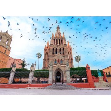 Lais Puzzle - Parroquia Archangel Kirche Jardin Plaza San Miguel de Allende, Mexiko. Die Pfarrkirche entstand im XVI. Jahrhundert. - 100, 200, 500 & 1.000 Teile