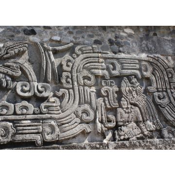 Lais Puzzle - Flachreliefschnitzerei mit Darstellung eines Indianerhäuptlings, Xochicalco, Mexiko - 100, 200, 500 & 1.000 Teile
